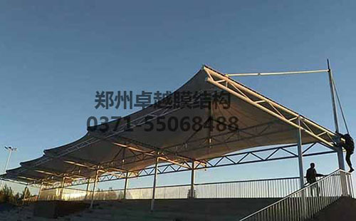 張家口張北高中操場膜結(jié)構看臺