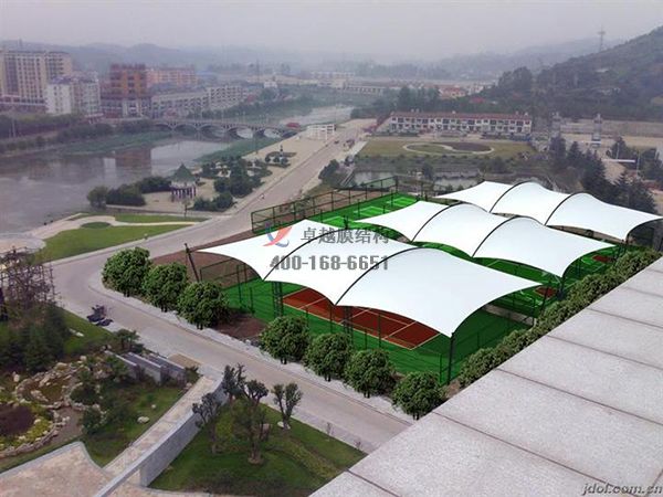 天津門球場雨棚膜結構網球場專業(yè)設計施工安裝頂棚罩棚 　　