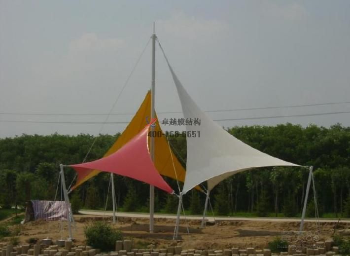 臨沂張拉<font color='red'>膜結構景觀</font>設計施工【案例圖片】