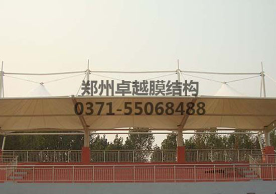 石家莊<font color='red'>膜結(jié)構看臺</font>/舞臺【石家莊人民醫(yī)學高等專科學校等】工程設計施工案例